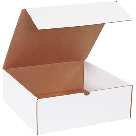 BOX PACKAGING Corrugated Literature Mailers, 14"L x 14"W x 5"H, White ML14145